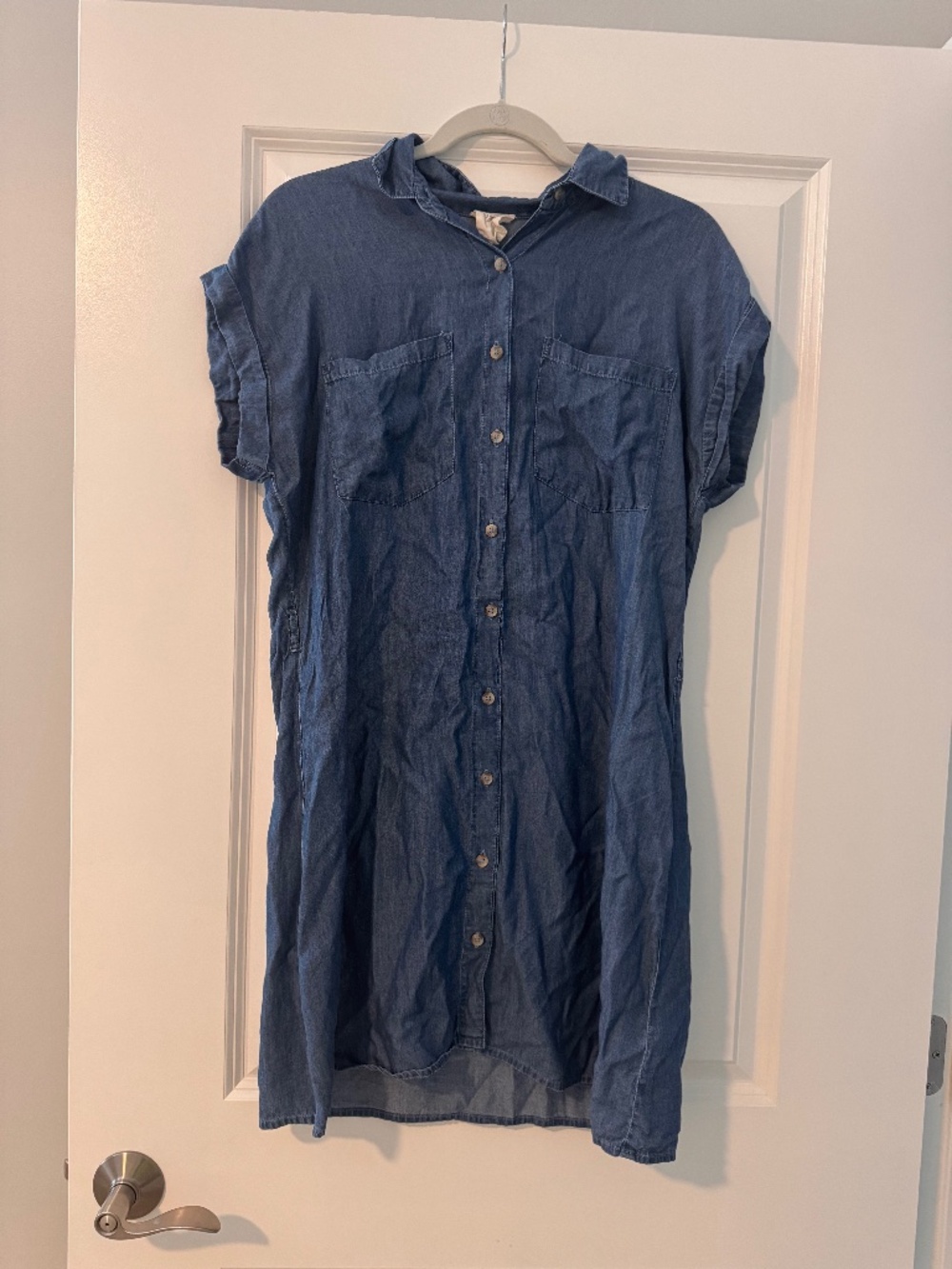 Harper Heritage Blue Denim Chambray Shirt Dress